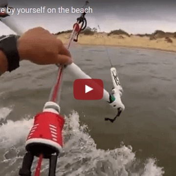 How to LAND a kite by yourself on the beach by Dimitri Maramenides