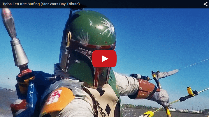[:en]Boba Fett Kite Surfing (Star Wars Day Tribute)[:]