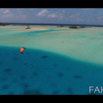 Kiteboarding in paradise! French Polynesia, Fakarava