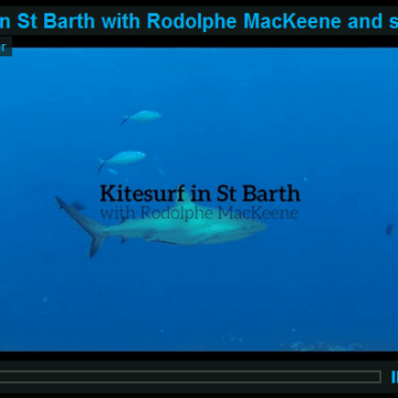 Kitesurf in St Barth with Rodolphe MacKeene and sharks