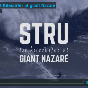 [:es]El primer kiter en Nazaré[:]